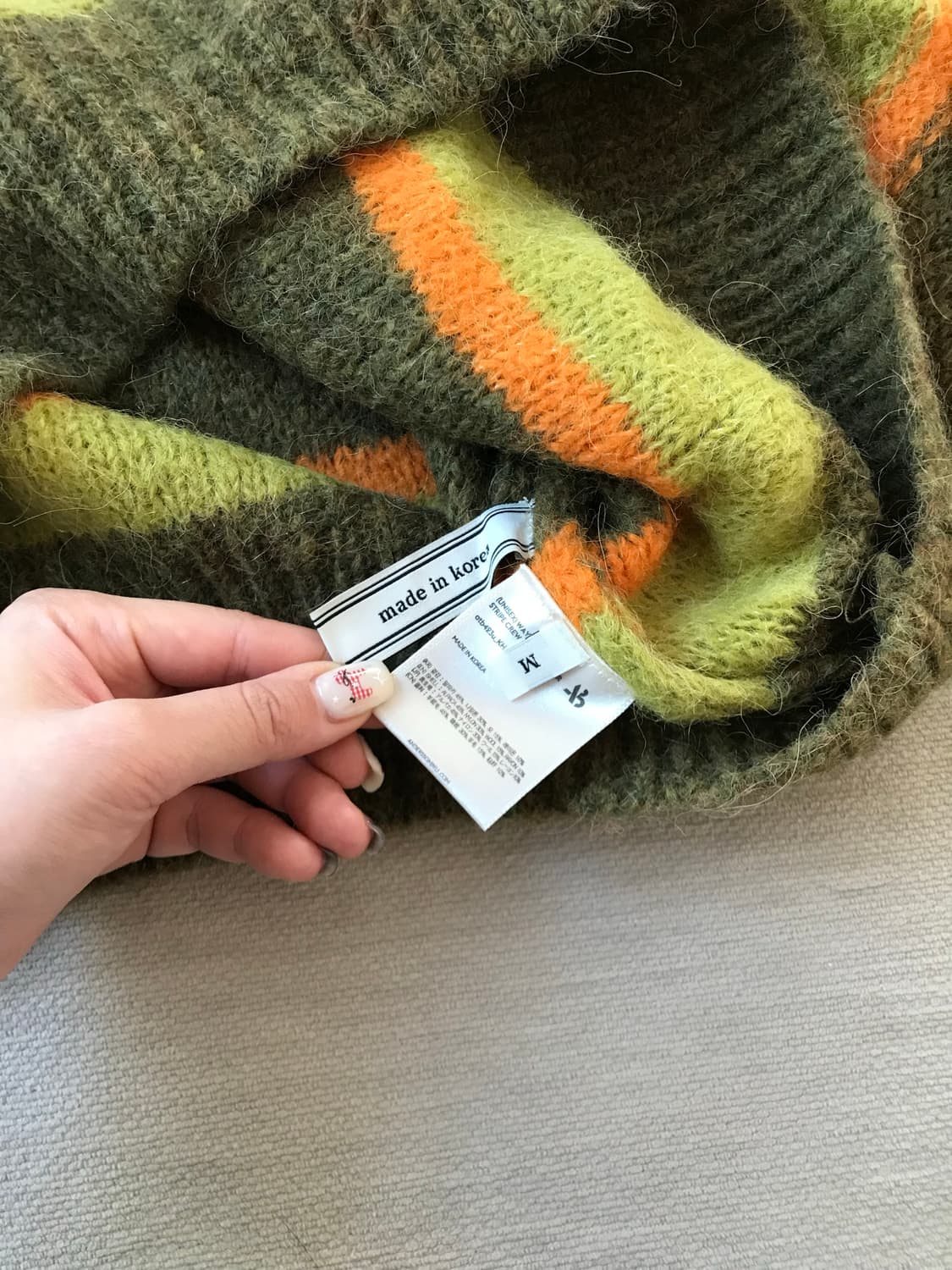 앤더슨벨 알파카 스트라이프 니트 상품이미지3