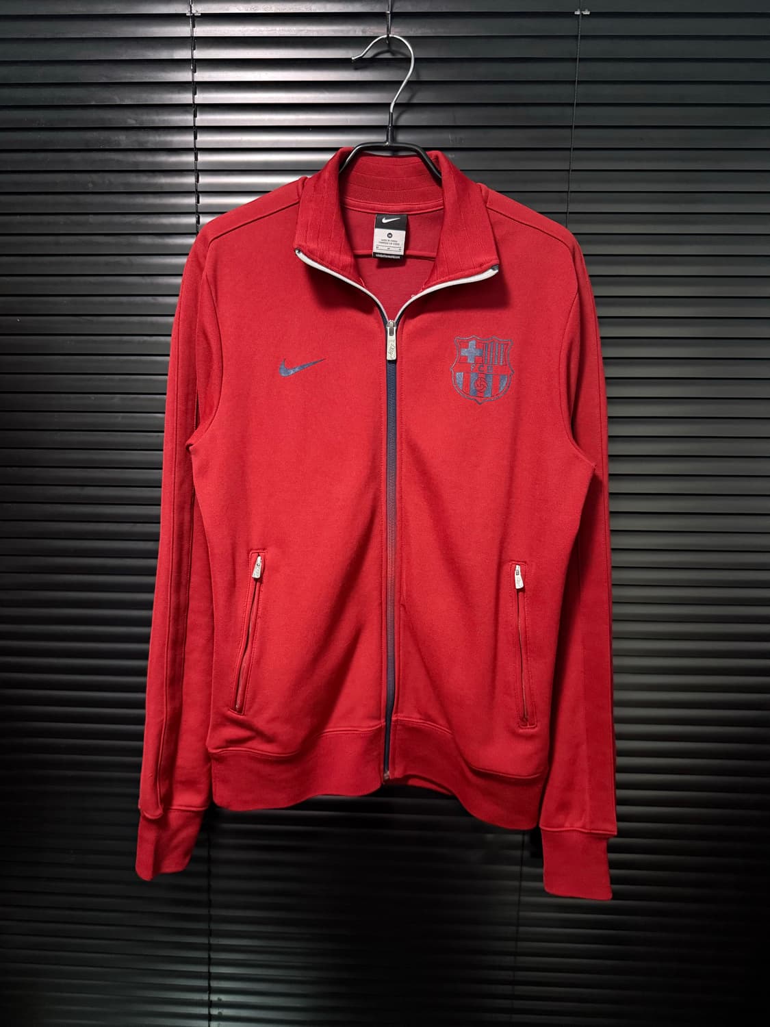 나이키 바르셀로나 버건디 축구 유니폼 져지 저지 트랙탑 집업 M 95 상품이미지1