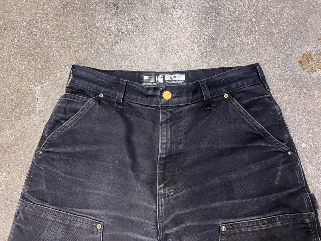 칼하트 B01 BLK 더블니 카펜터 워크팬츠 상품이미지2