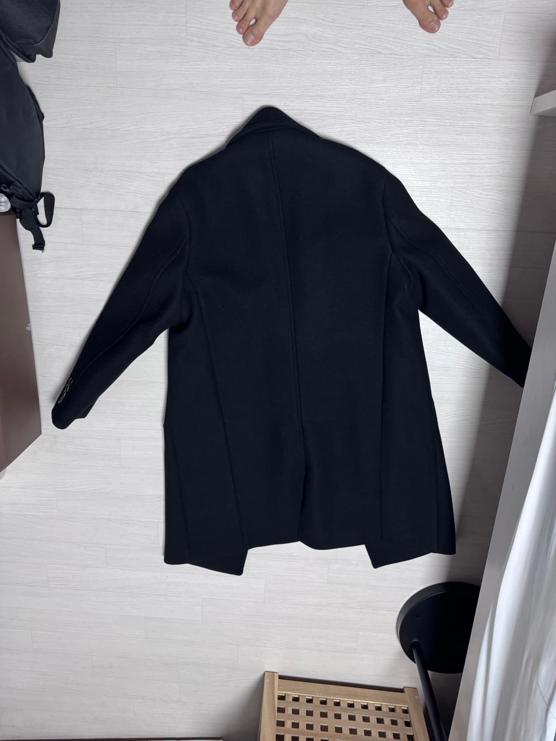 페이퍼리즘 더블 마리너스 리퍼코트 울90% 상품이미지2