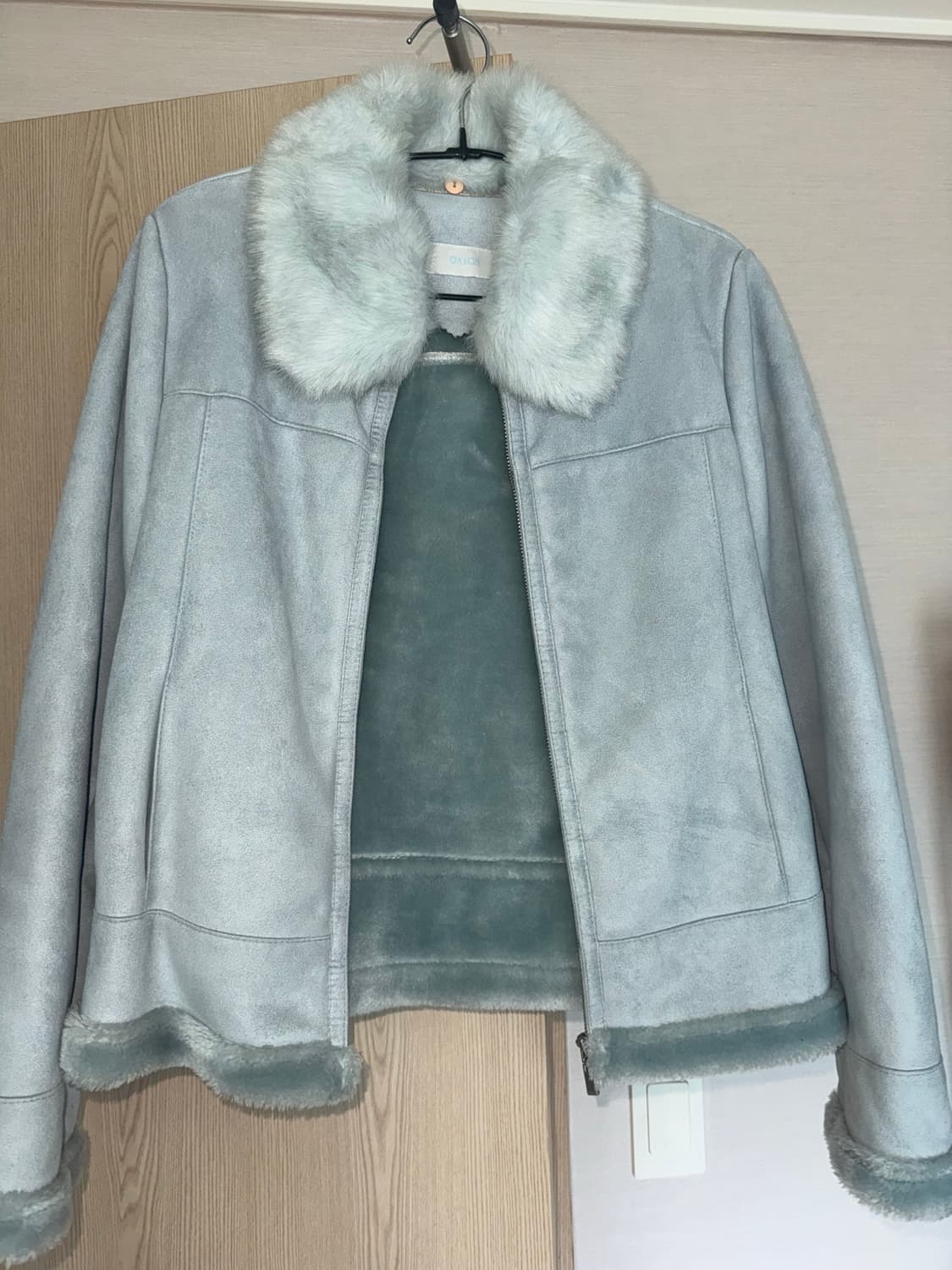 온앤온 스웨이드 무스탕 퍼 자켓 상품이미지1