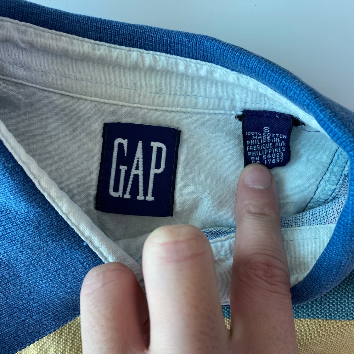 👕 [GAP] 빈티지 멀티 스트라이프 반팔 카라티 상품이미지6