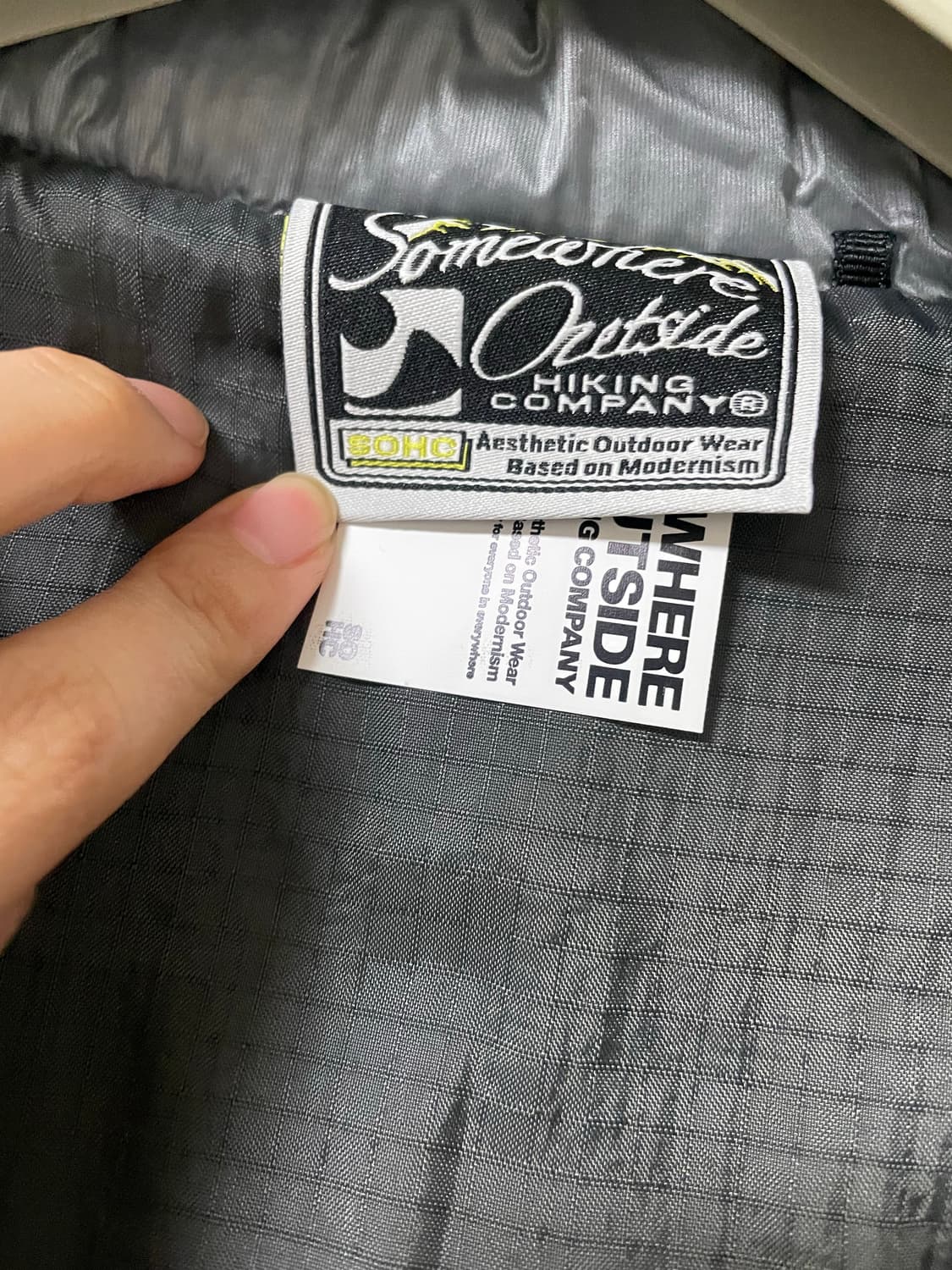 somewhereoutside 패딩 그레이 상품이미지6