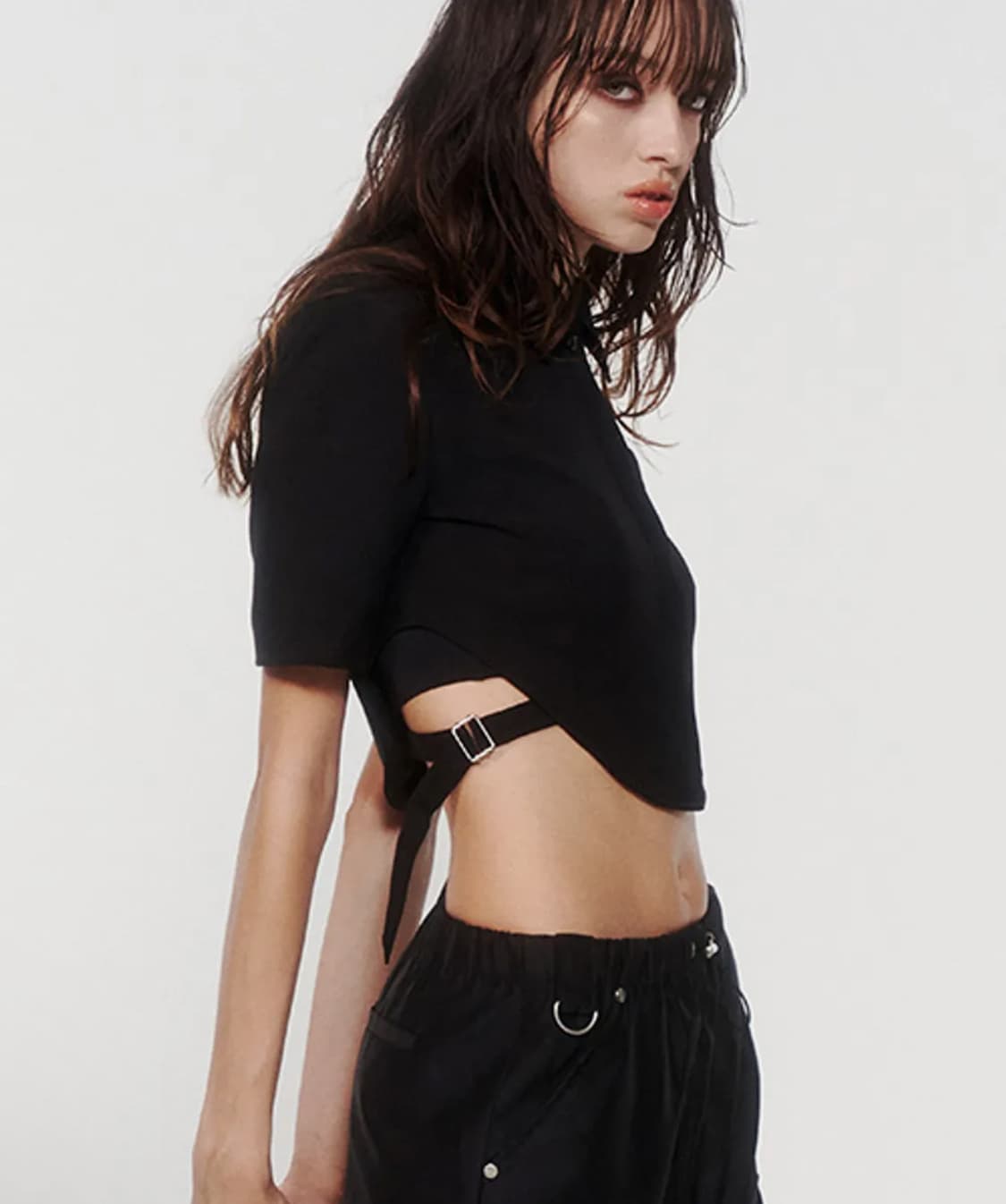 낫노잉 뷔스티에 벨트 블랙 자켓 상품이미지2