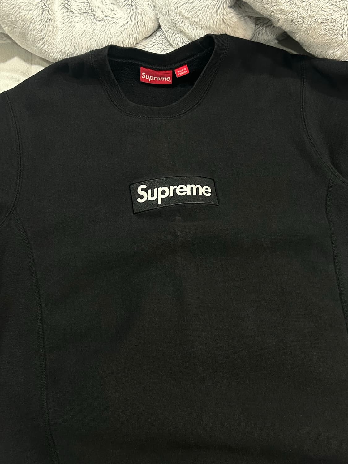 슈프림 박스로고 크루넥 블랙 - 18FW 상품이미지1