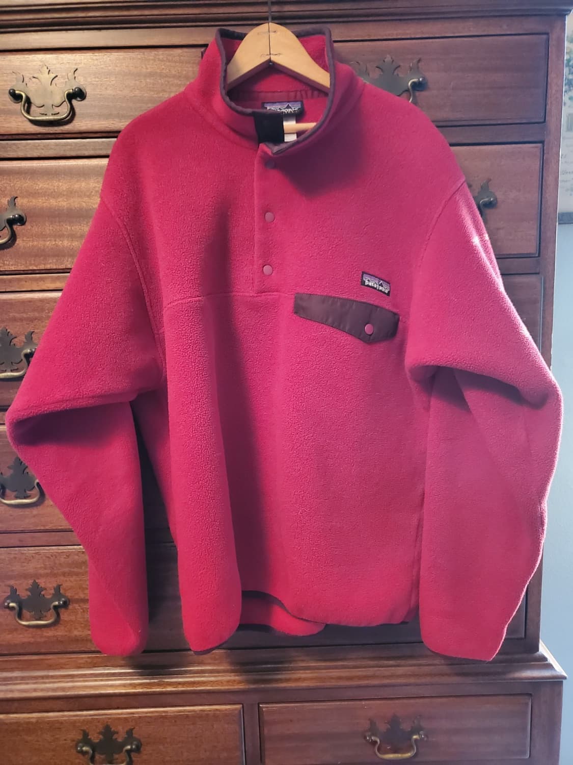 00s 파타고니아 신칠라 스냅-T 레드/브라운 콜롬비아 상품이미지1