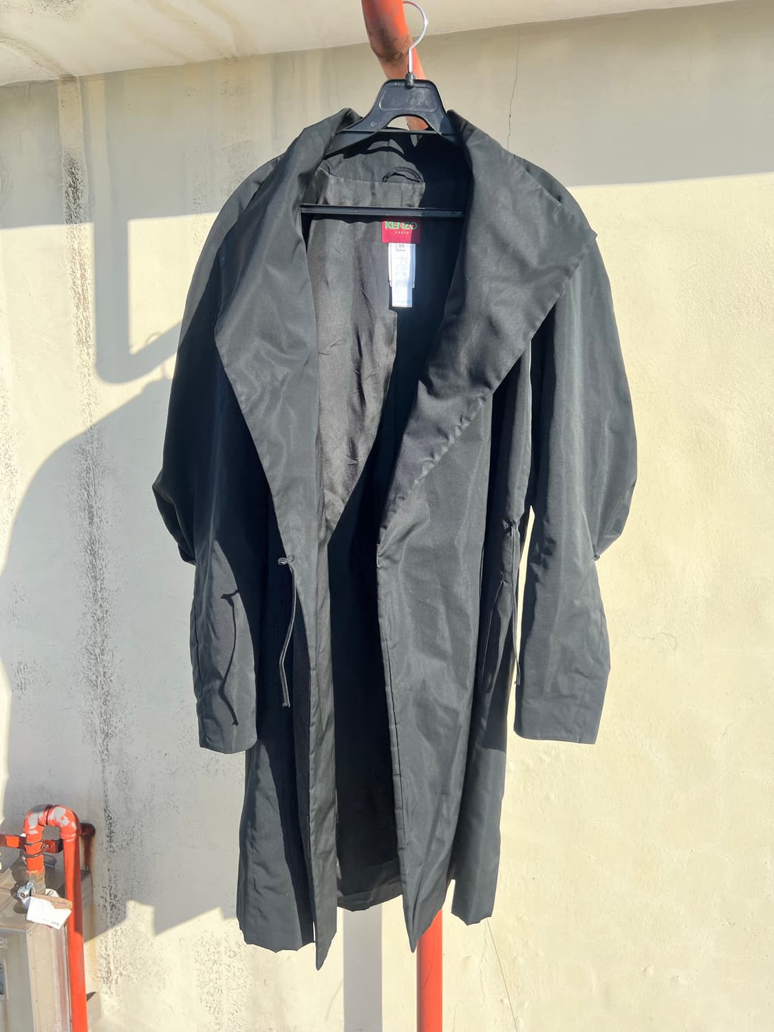 [Archive] 90s 겐조 프랑스제 실크 혼방 랩 코트 상품이미지6