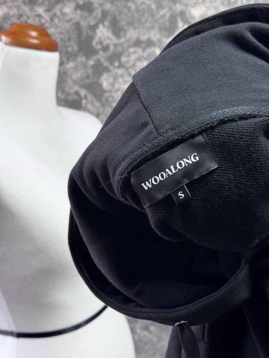 wooalong 우알롱 크롭 후드 상품이미지4