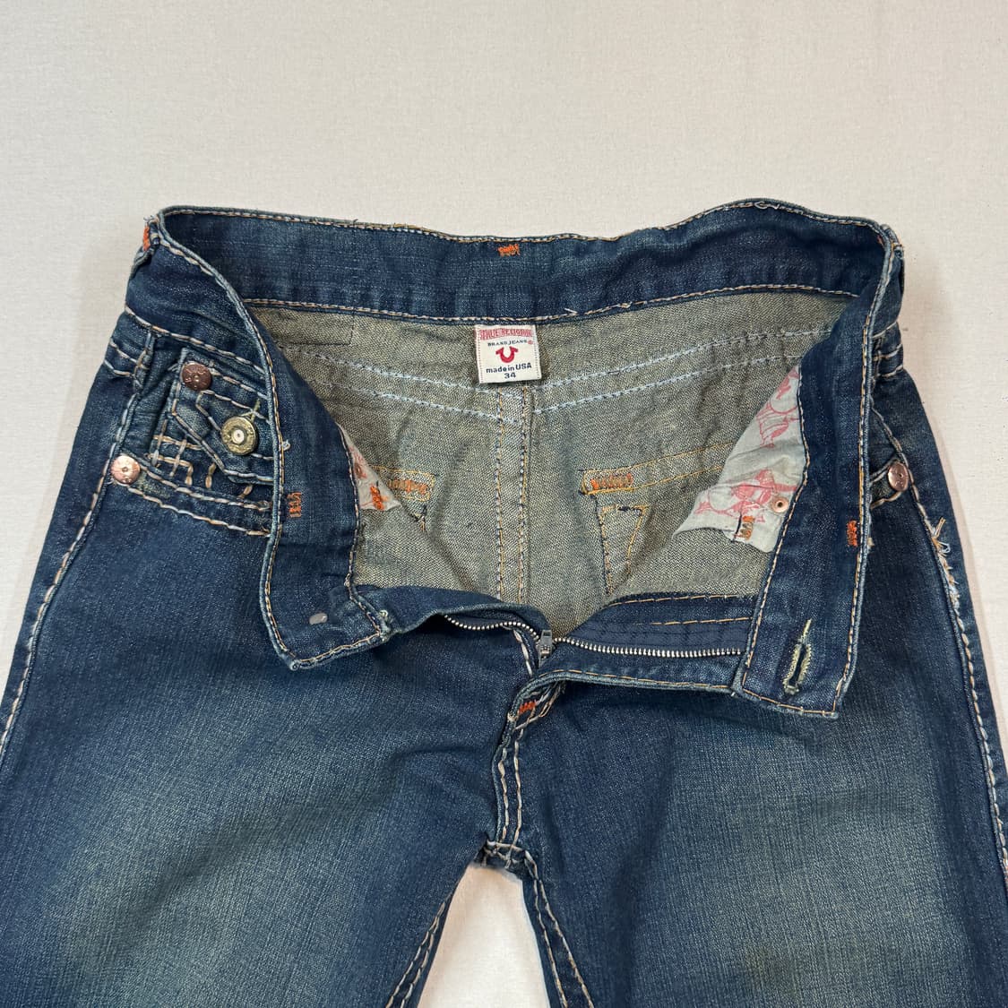 34inch) 트루릴리전 USA 조이 부츠컷 데님 청바지 상품이미지6