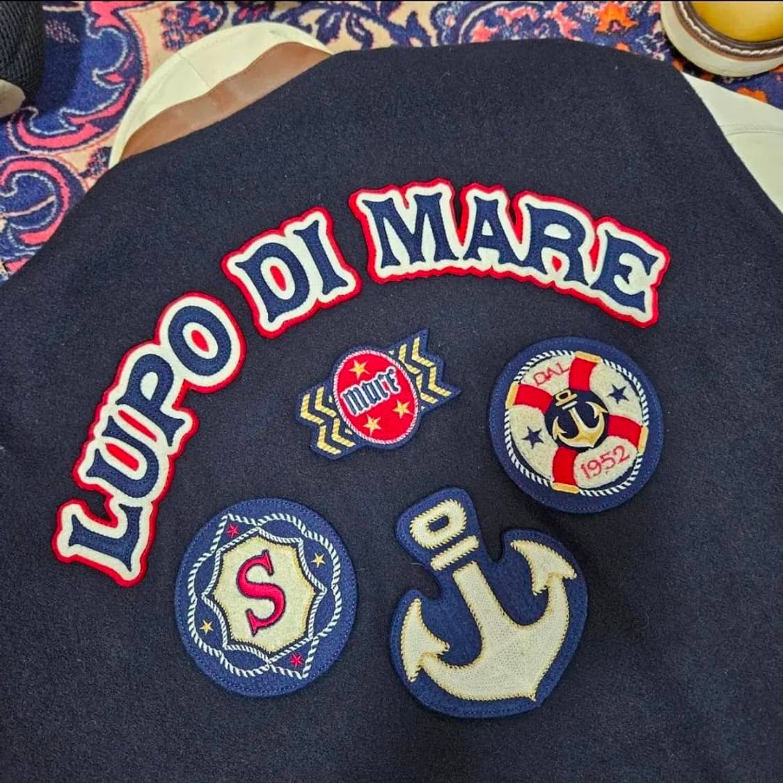 Lupo Di Mare Sina Cova in Japan 가죽 울 패치드 상품이미지4