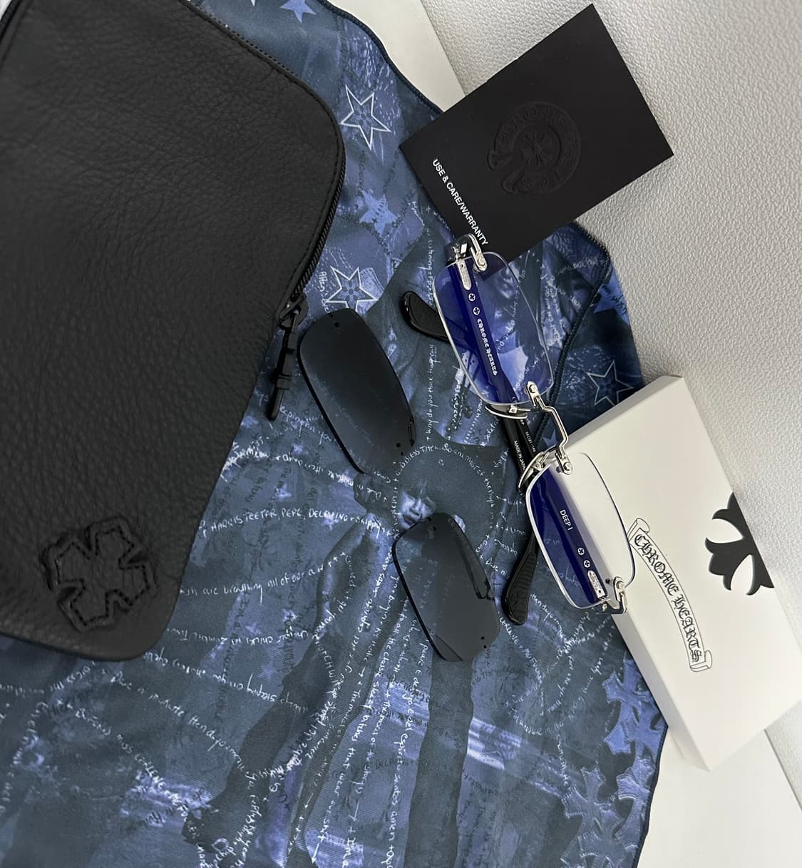 크롬하츠 무테 딥1 블랙 실버 안경 상품이미지2