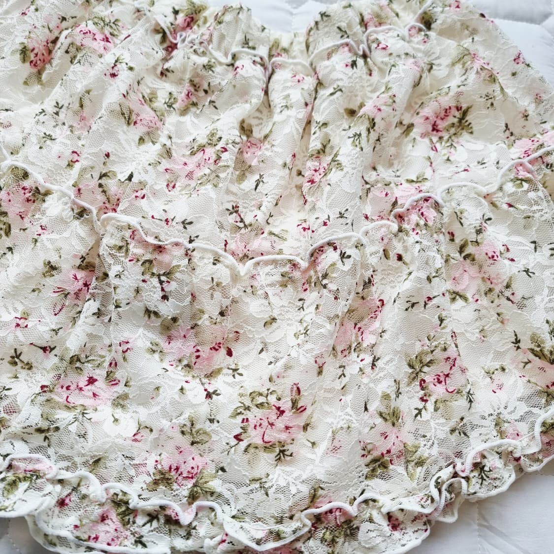 플라워 레이스 프릴 스커트 상품이미지2