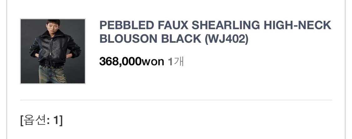 알렌느 HALEINE 레더 하이넥 블루종 블랙 WJ40 상품이미지1