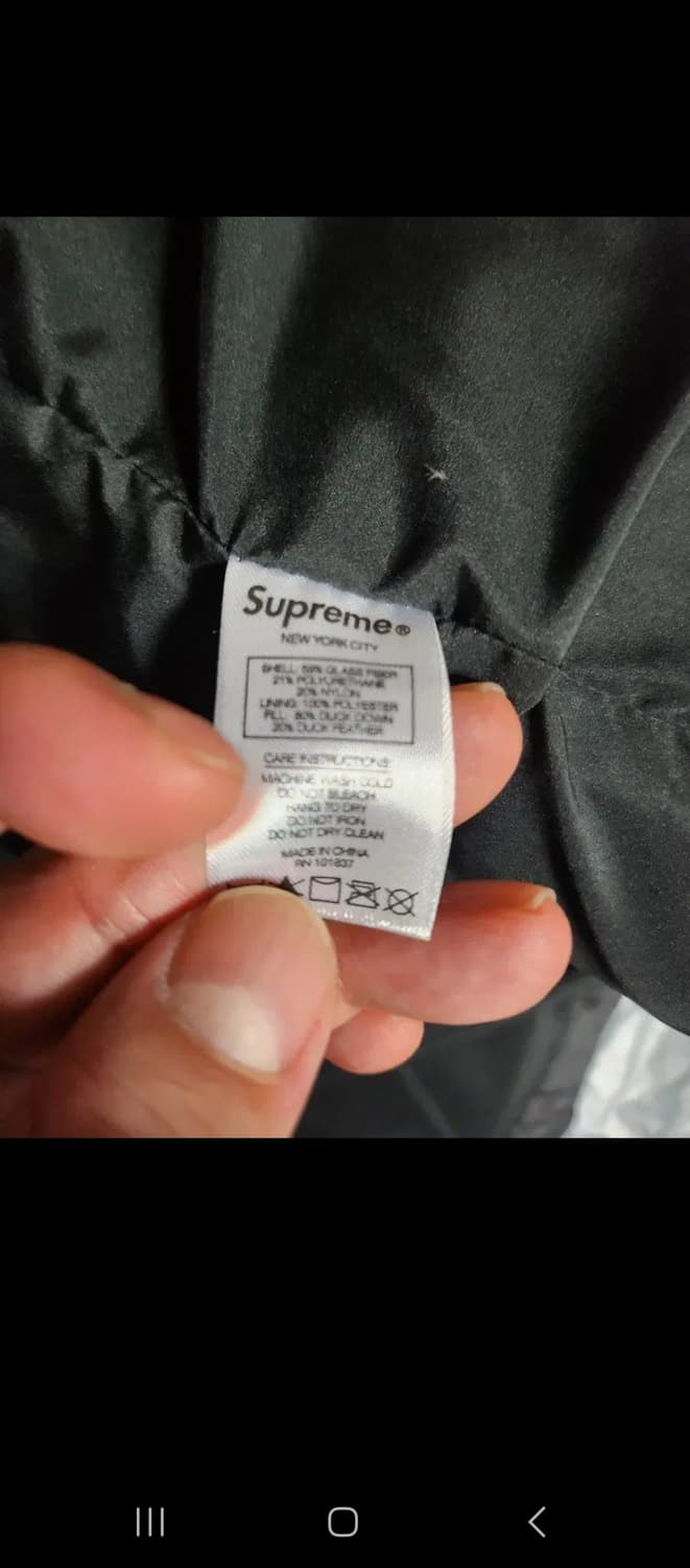 슈프림 패딩 리플렉티브 스페클 다운자켓 블랙 M 상품이미지8