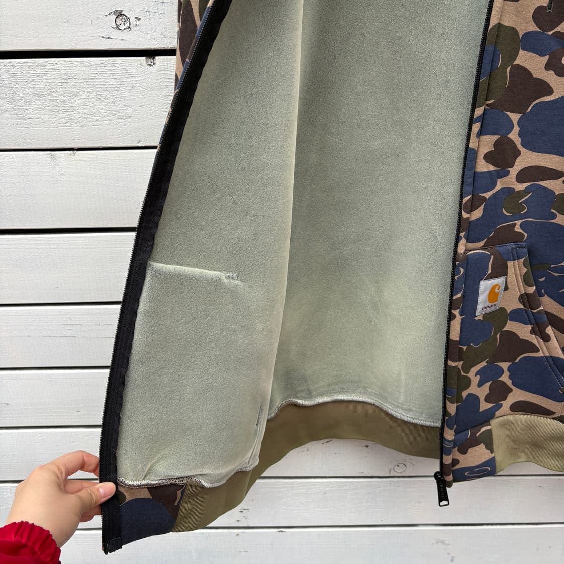 Carhartt 칼하트 카모 후드집업 상품이미지7