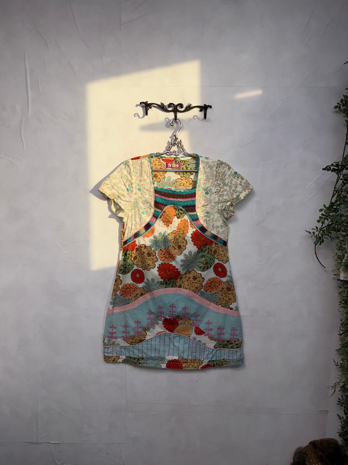 Bohemian colormix flower embroidered ops 상품이미지2