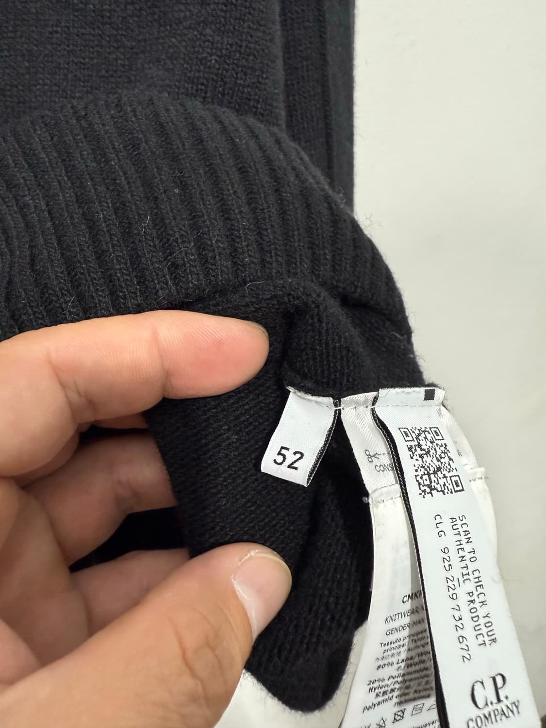 씨피컴퍼니 렌즈 와펜 크루넥 울 니트 스웨터 52사이즈 상품이미지10