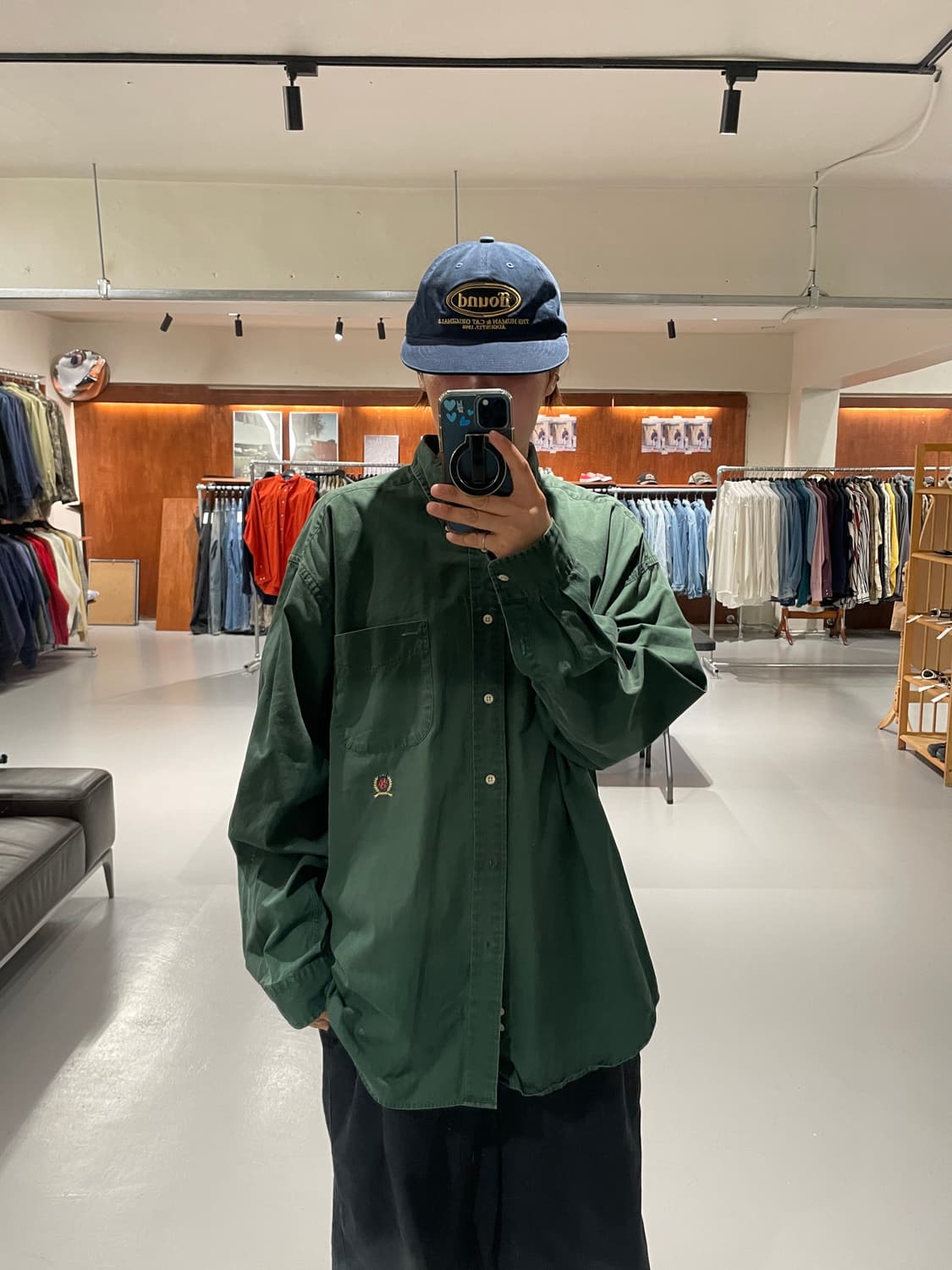 Tommy hilfiger shirt  (Green color) 상품이미지1