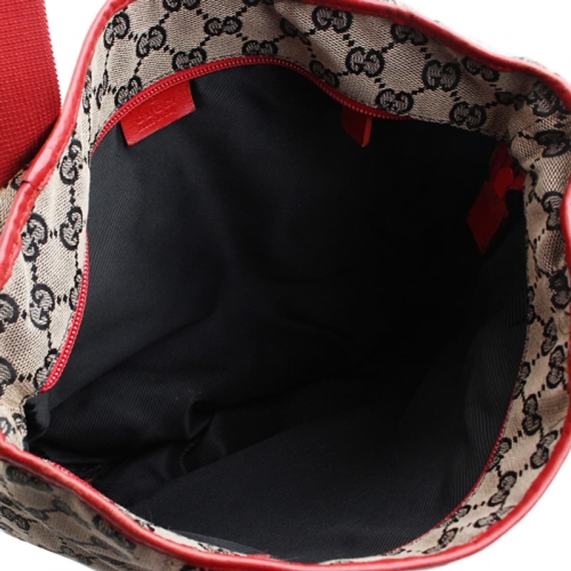 구찌 레드 트림 자카드 숄더백 상품이미지5
