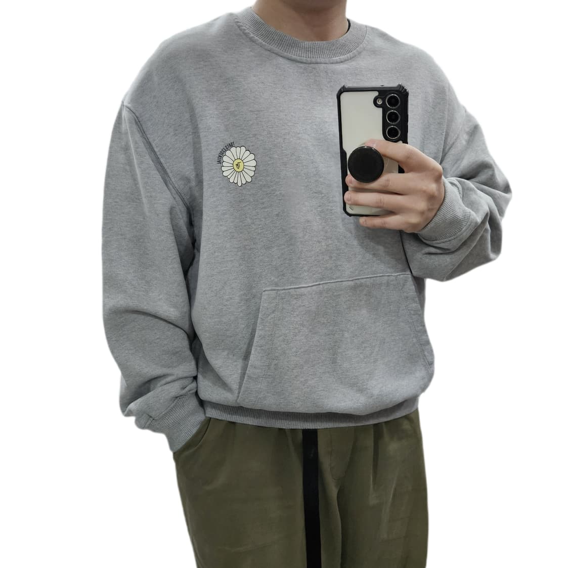 F) 스튜디오톰보이 에센셜 데이지 오버핏 맨투맨 상품이미지1