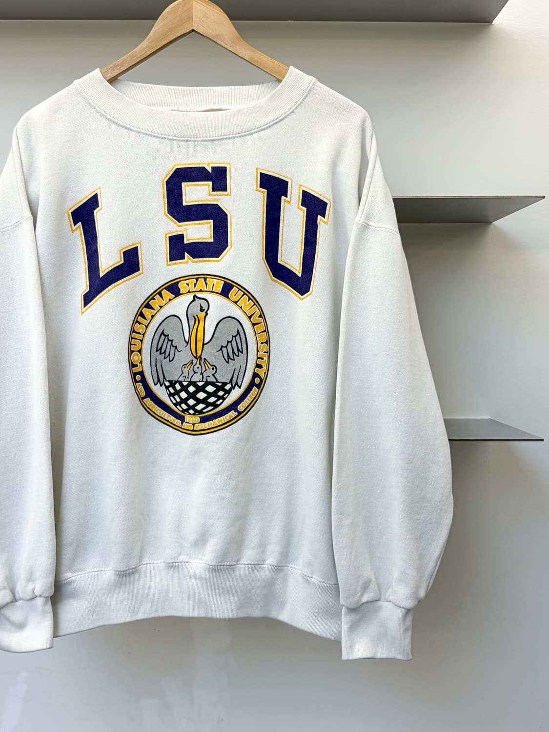 Galt Sand 90s USA LSU 컬리지 스웻셔츠 상품이미지2