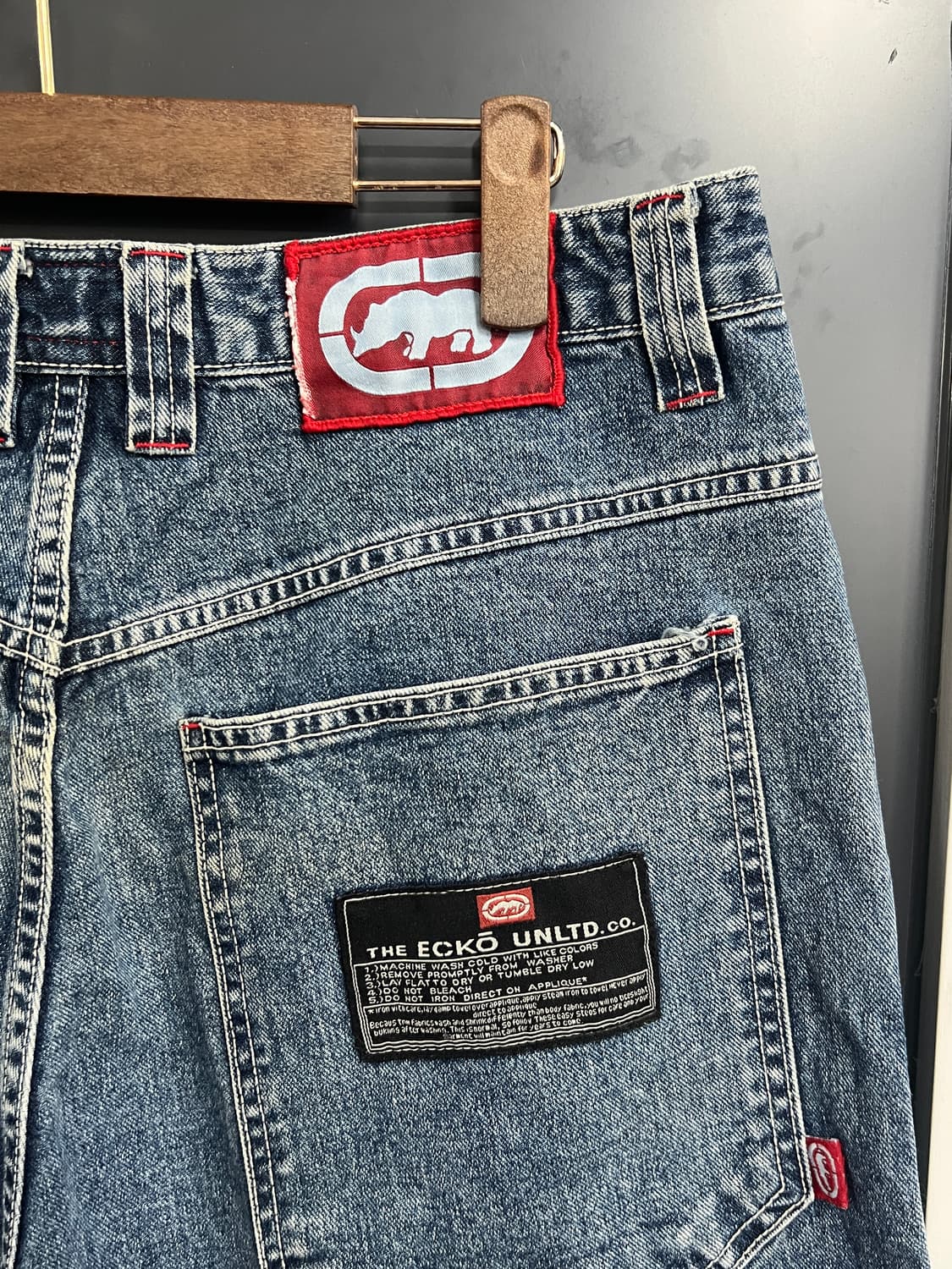 Ecko 에코 언리미티드 빈티지 버뮤다 데님 하프 팬츠 상품이미지3