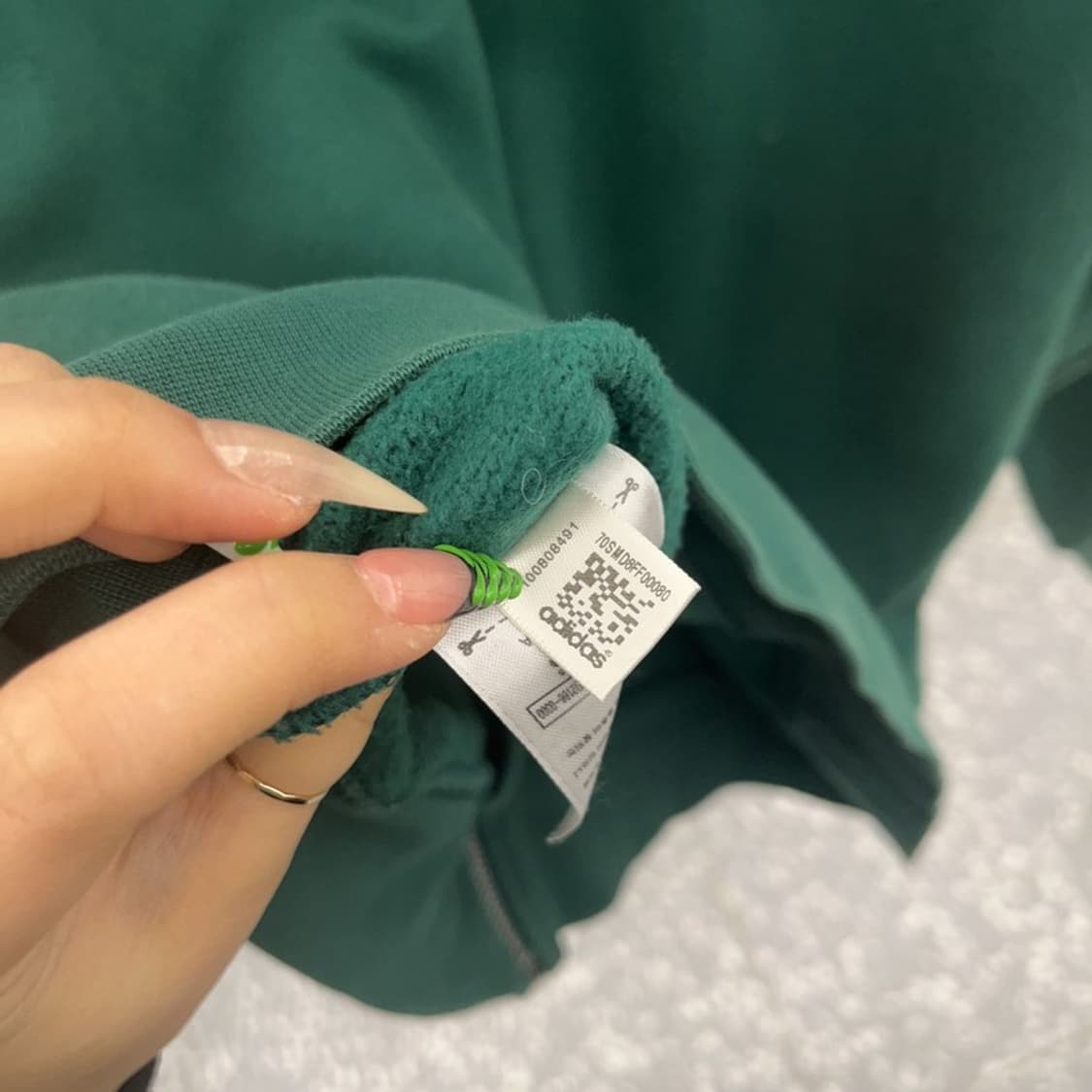 아디다스 올드스쿨 레트로 딥그린 기모 후드집업 95 C09147 상품이미지7