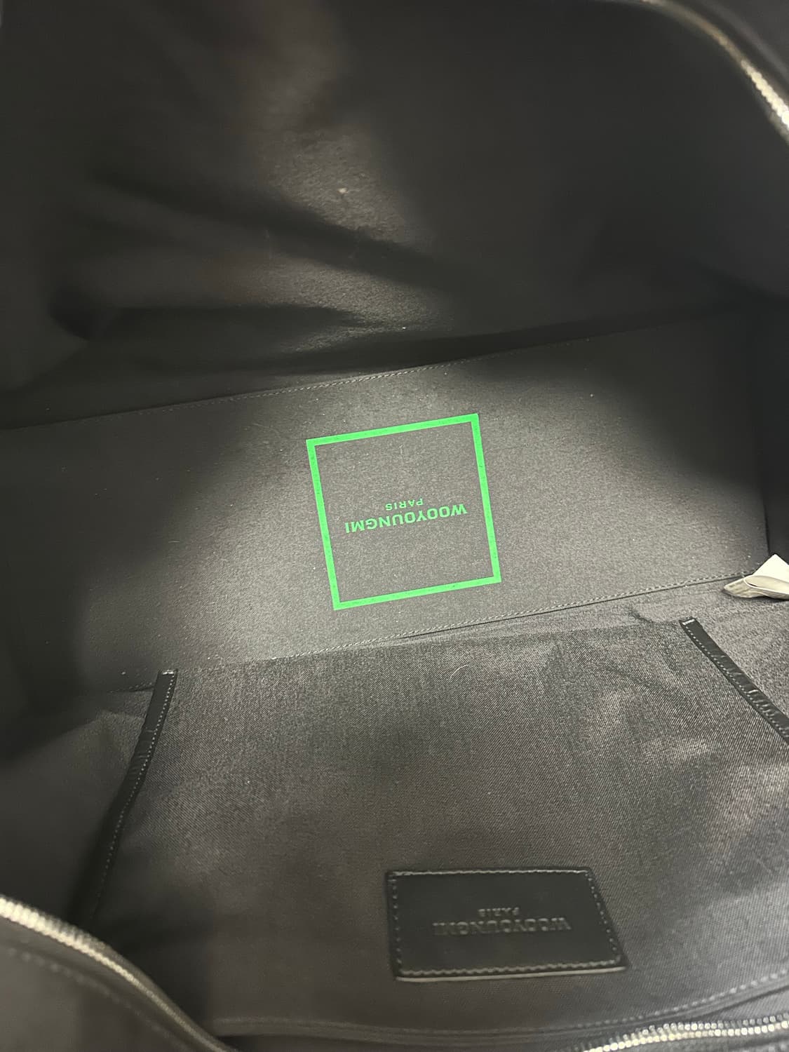 우영미 캔버스 코듀라 토트백 블랙 (OS) 상품이미지7