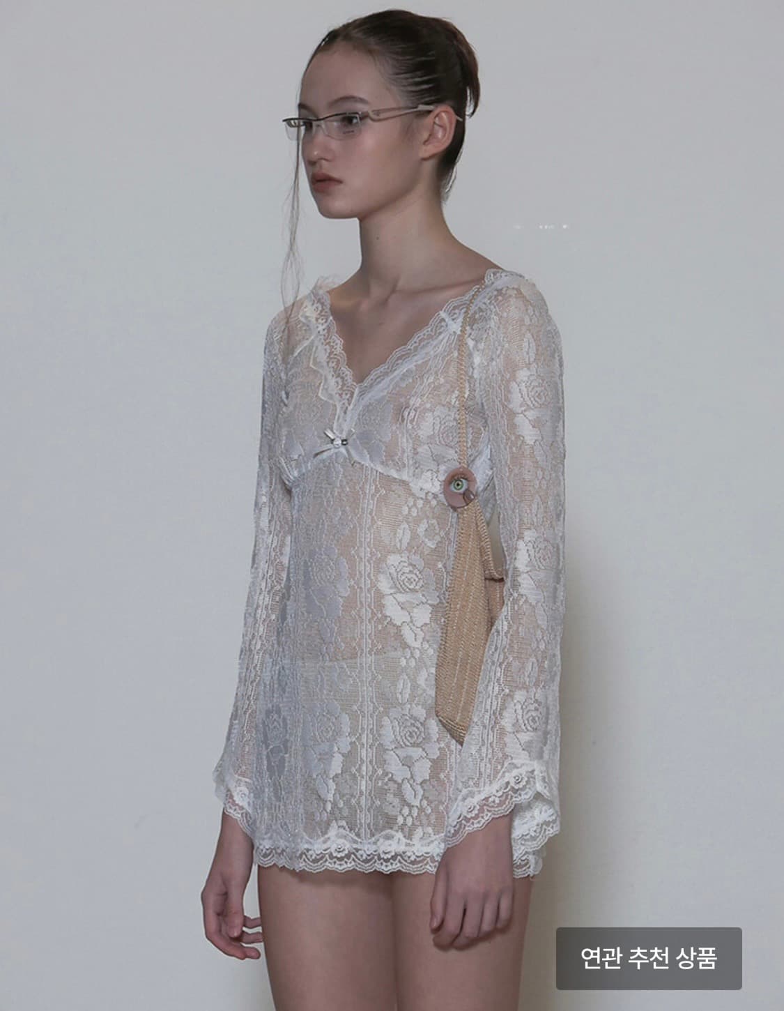 로즈 베이비돌 드레스 화이트 상품이미지2