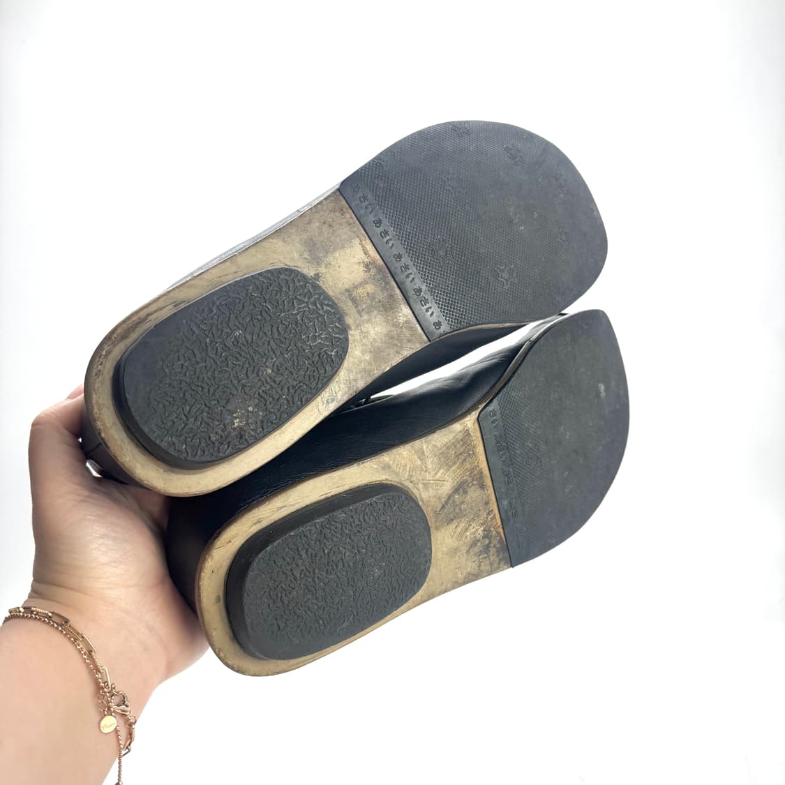 265) GUCCI 구찌 블랙 레더 스니커즈 상품이미지8