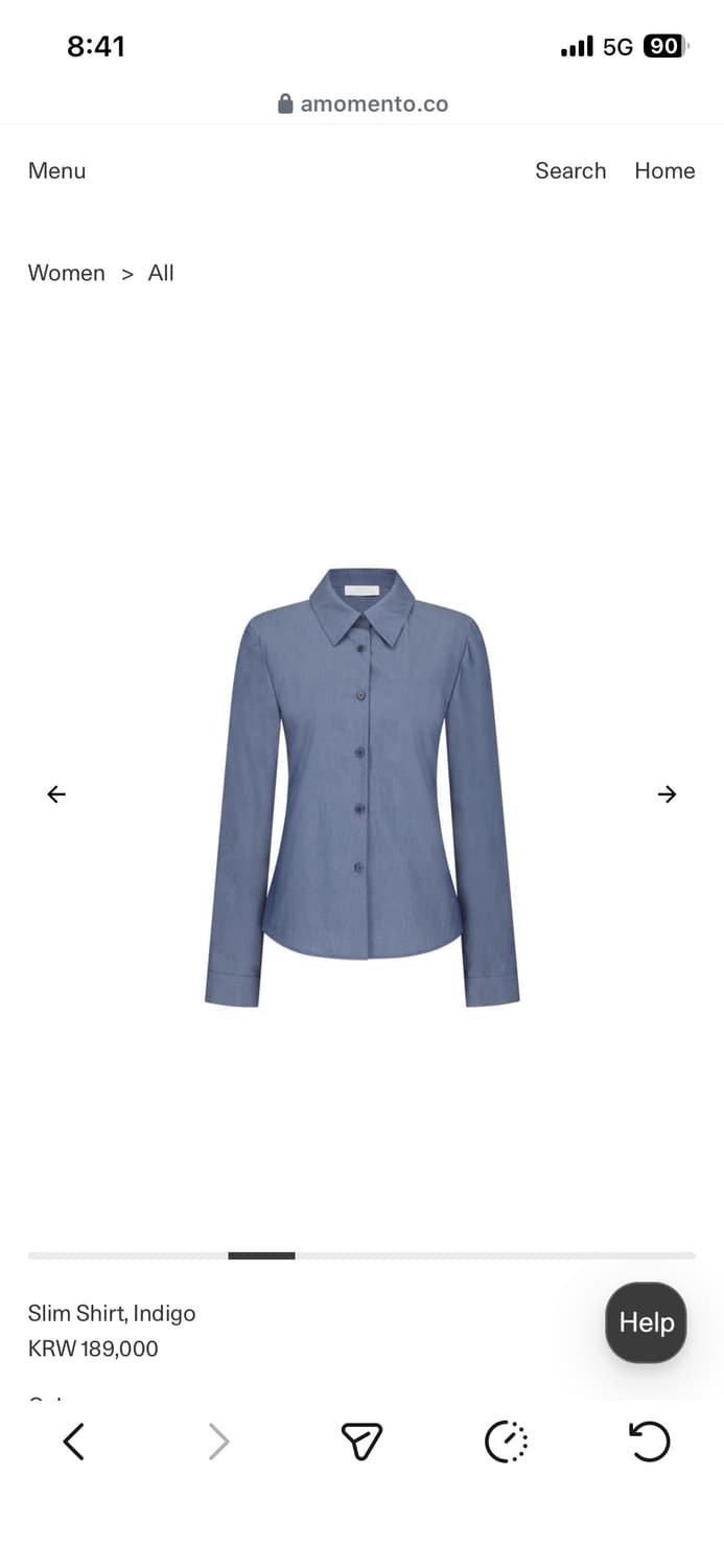 amomento slim shirt 상품이미지3