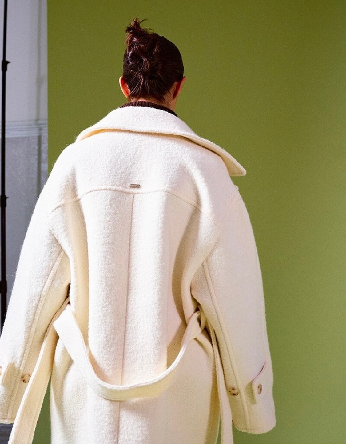 루에브르 알파카 벨티드 하프코트 상품이미지4