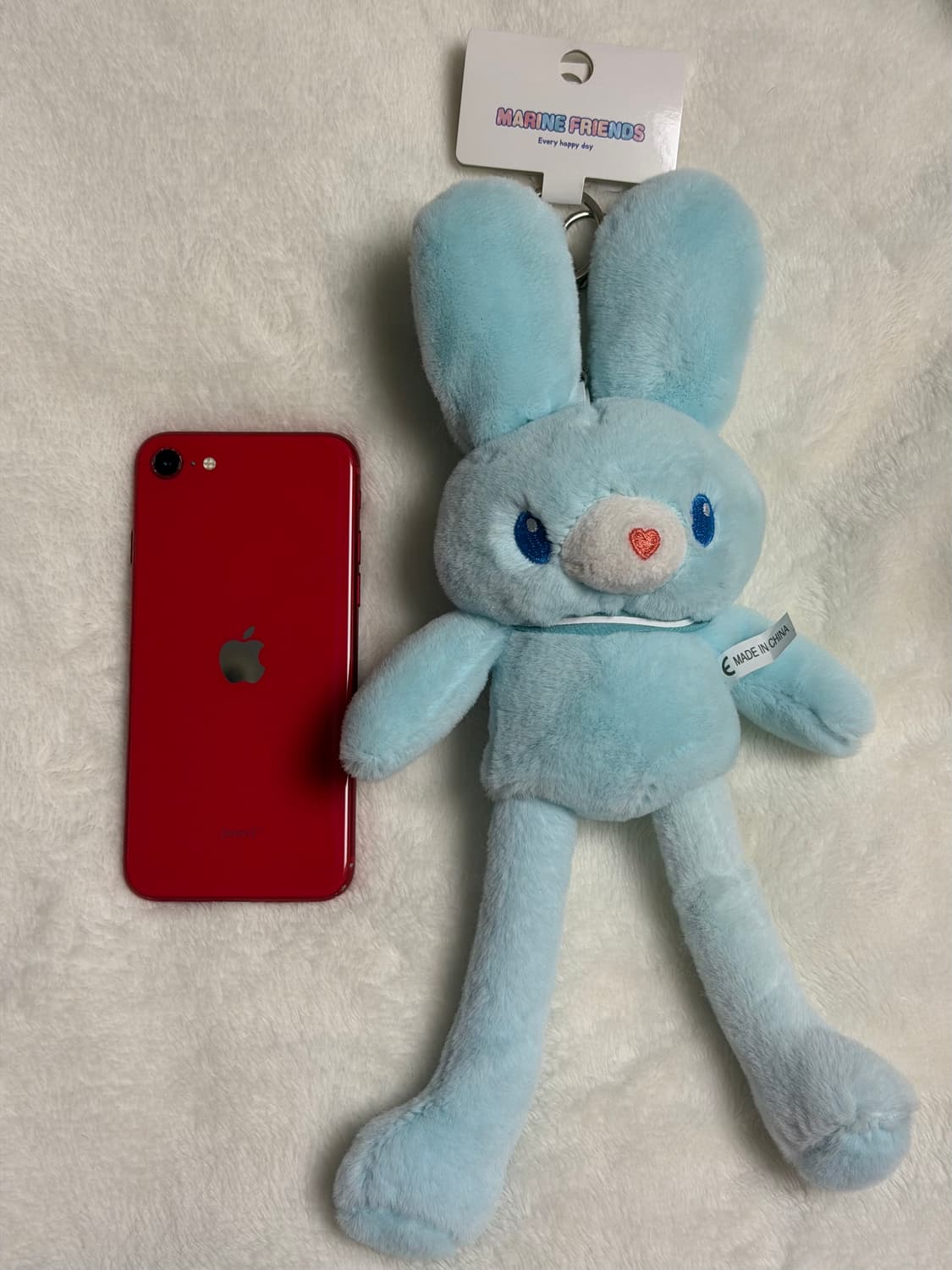 하늘색 토끼 키링 인형 상품이미지1