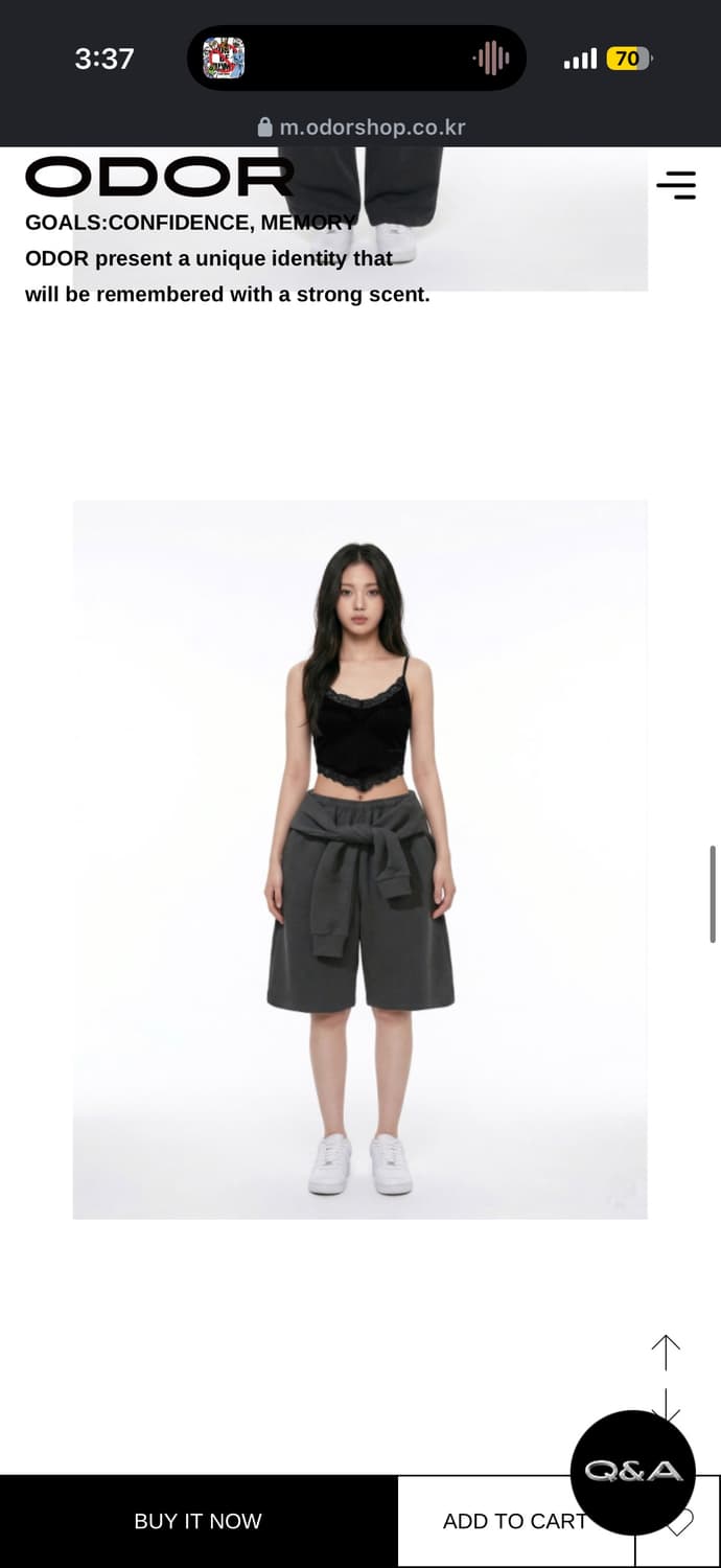 오도어 Romance sleeveless black 상품이미지3