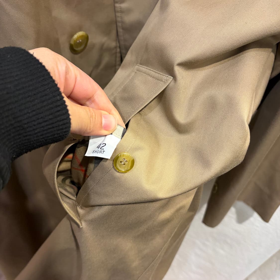 버버리 정품 싱글 트렌치 코트 자켓 내피포함 상품이미지6