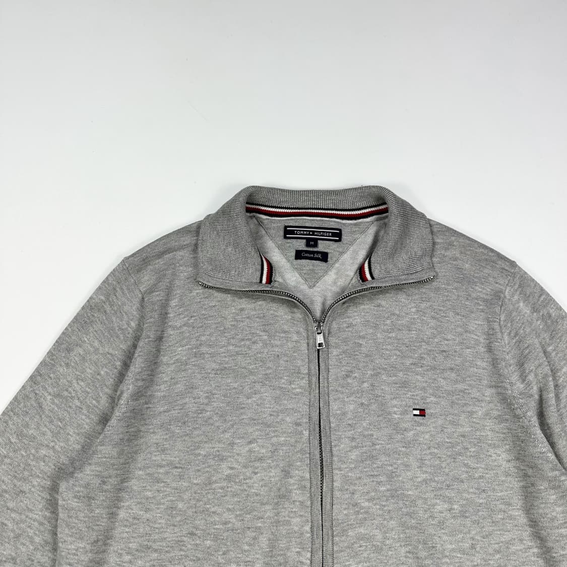 타미힐피거 플래그 그레이 니트집업 (M) 상품이미지1