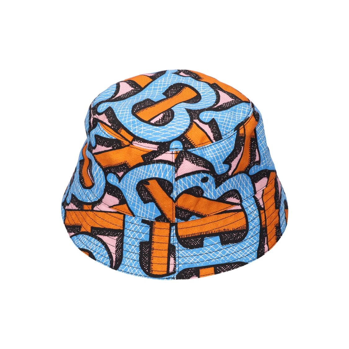 버버리 8033707 모노그램 버킷햇 블루 오렌지  상품이미지3