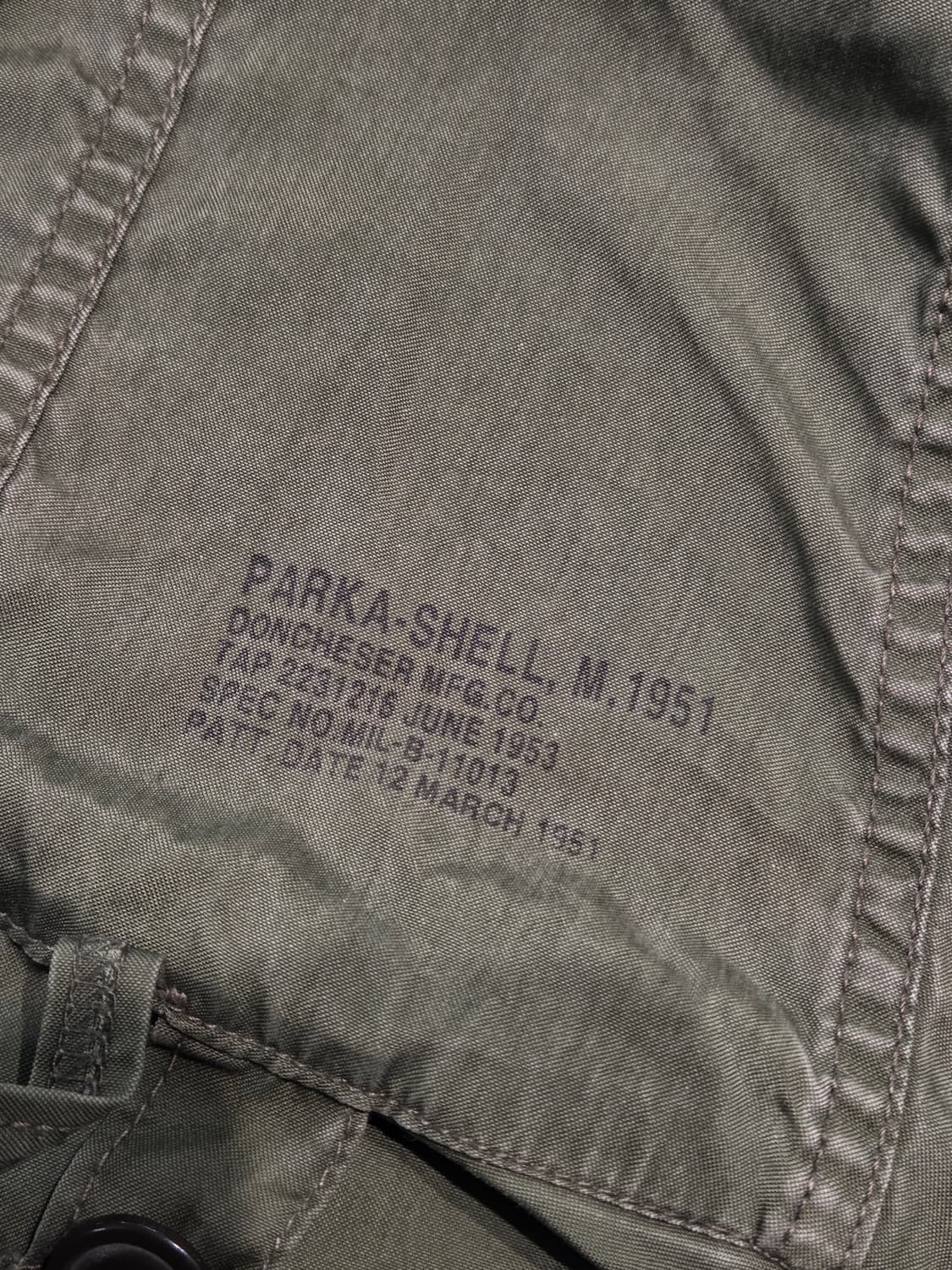 1950s Military 오리지날 M-51 피쉬테일 파카 상품이미지10