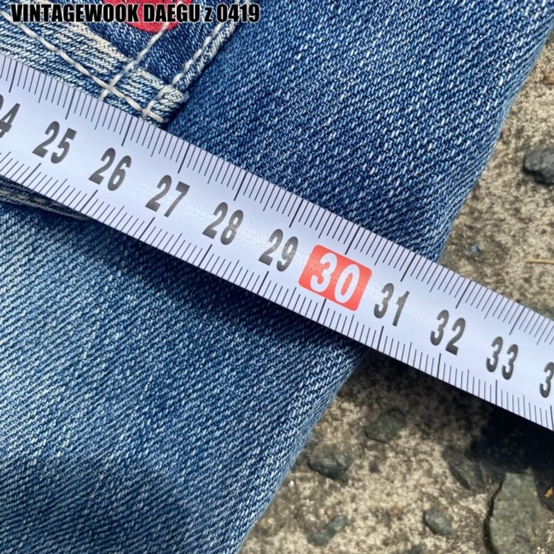 에비수 y2k 퍼펙트진 청바지 상품이미지7