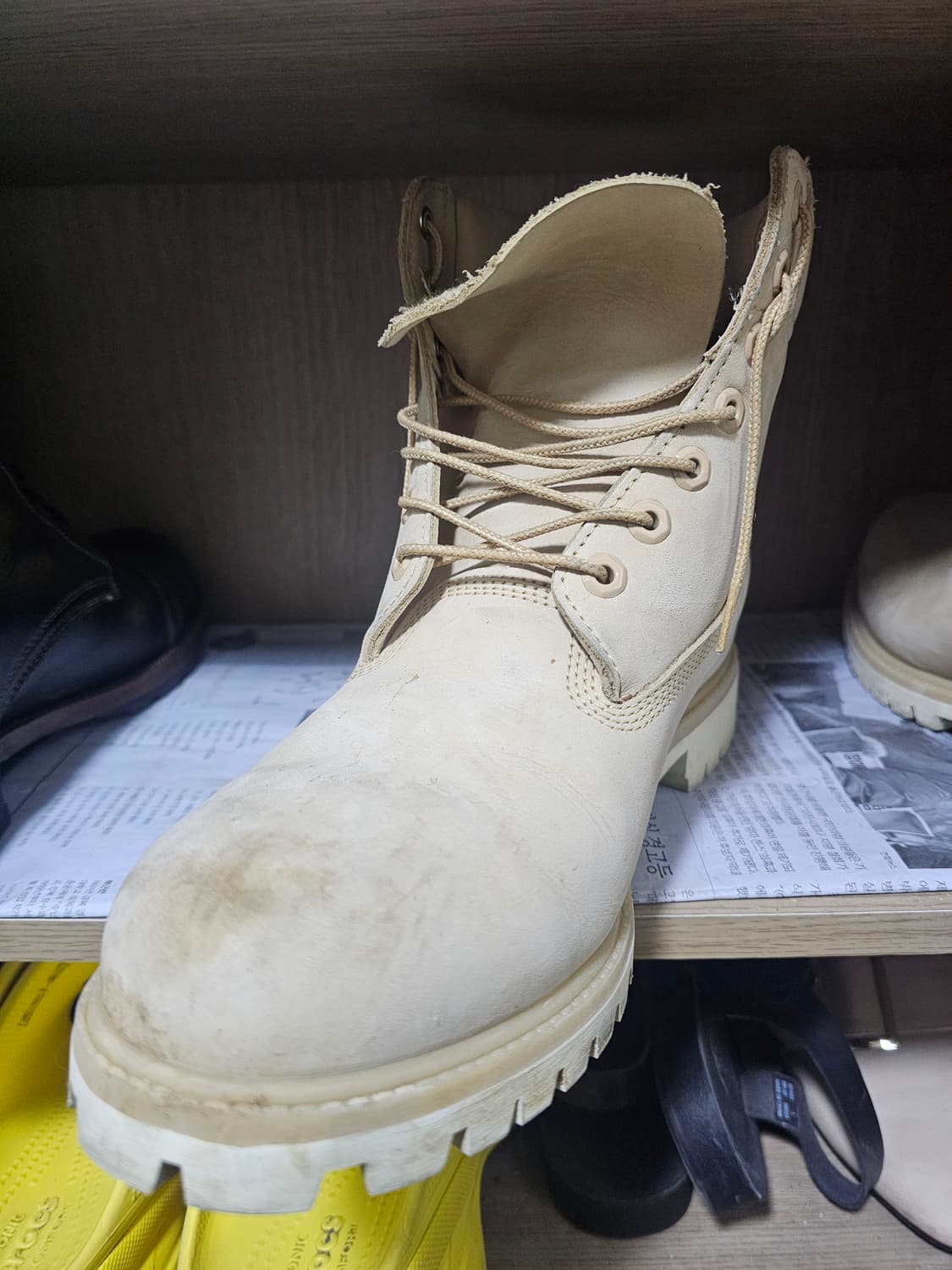 팀버랜드 6인치 프리미엄 부츠 크림컬러 280 상품이미지1