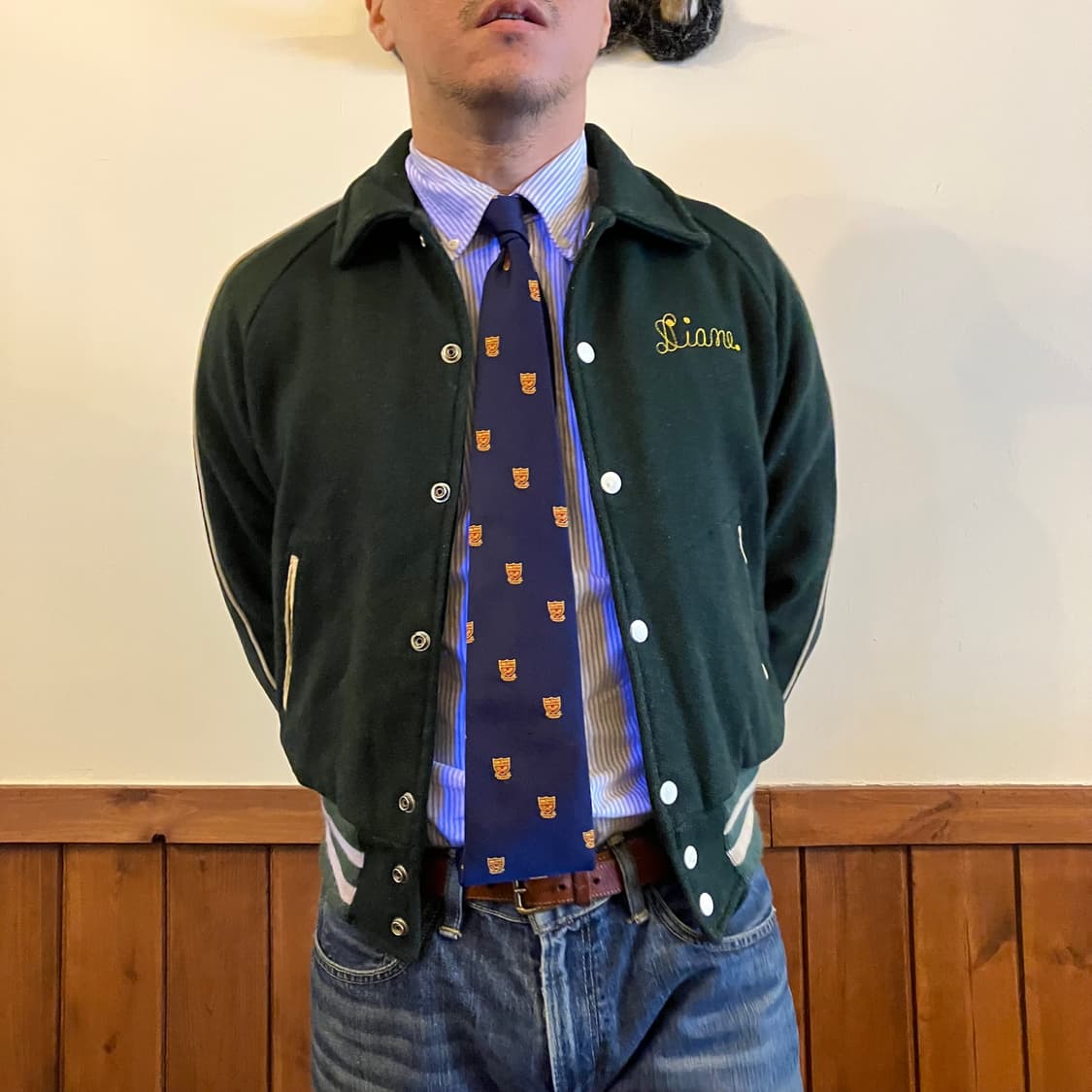 70‘s 엠파이어 퀸오브피스 바스켓볼 바시티자켓 95 상품이미지7