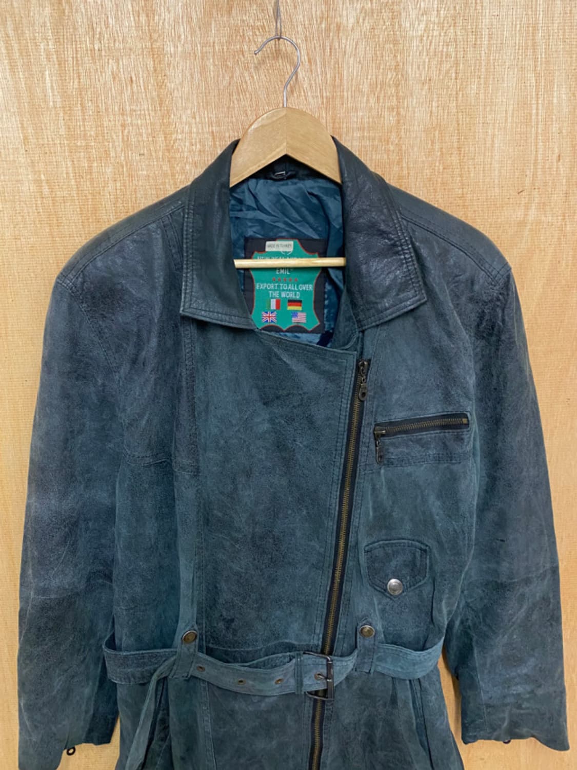 VTG leather western rider coat 레더 라이더 코트 상품이미지5