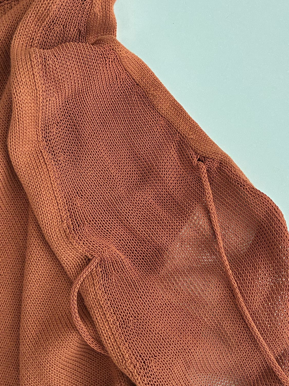 38) 엠포리오 아르마니 리본 니트 탑 브라운 상품이미지5