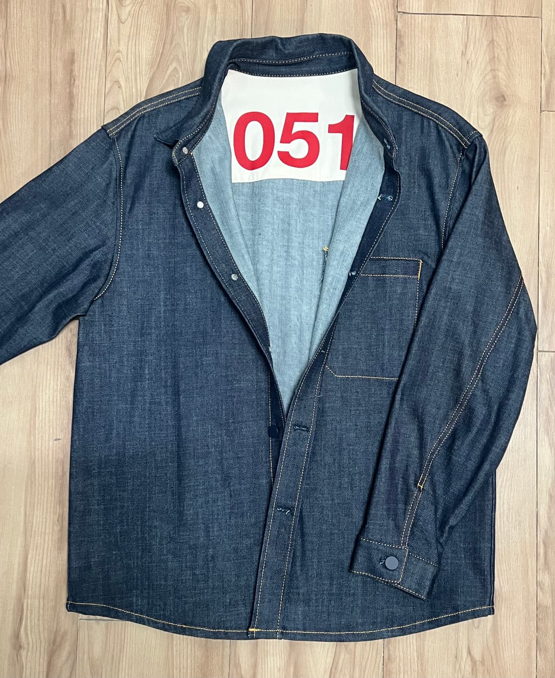 (새상품) PLAC X 런업 콜라보 051 데님 셔켓 / L 상품이미지3