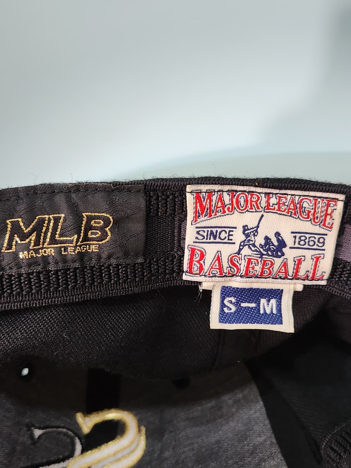 MLB 시카고 화이트삭스 볼캡 블랙/골드 자수 S-M 상품이미지9