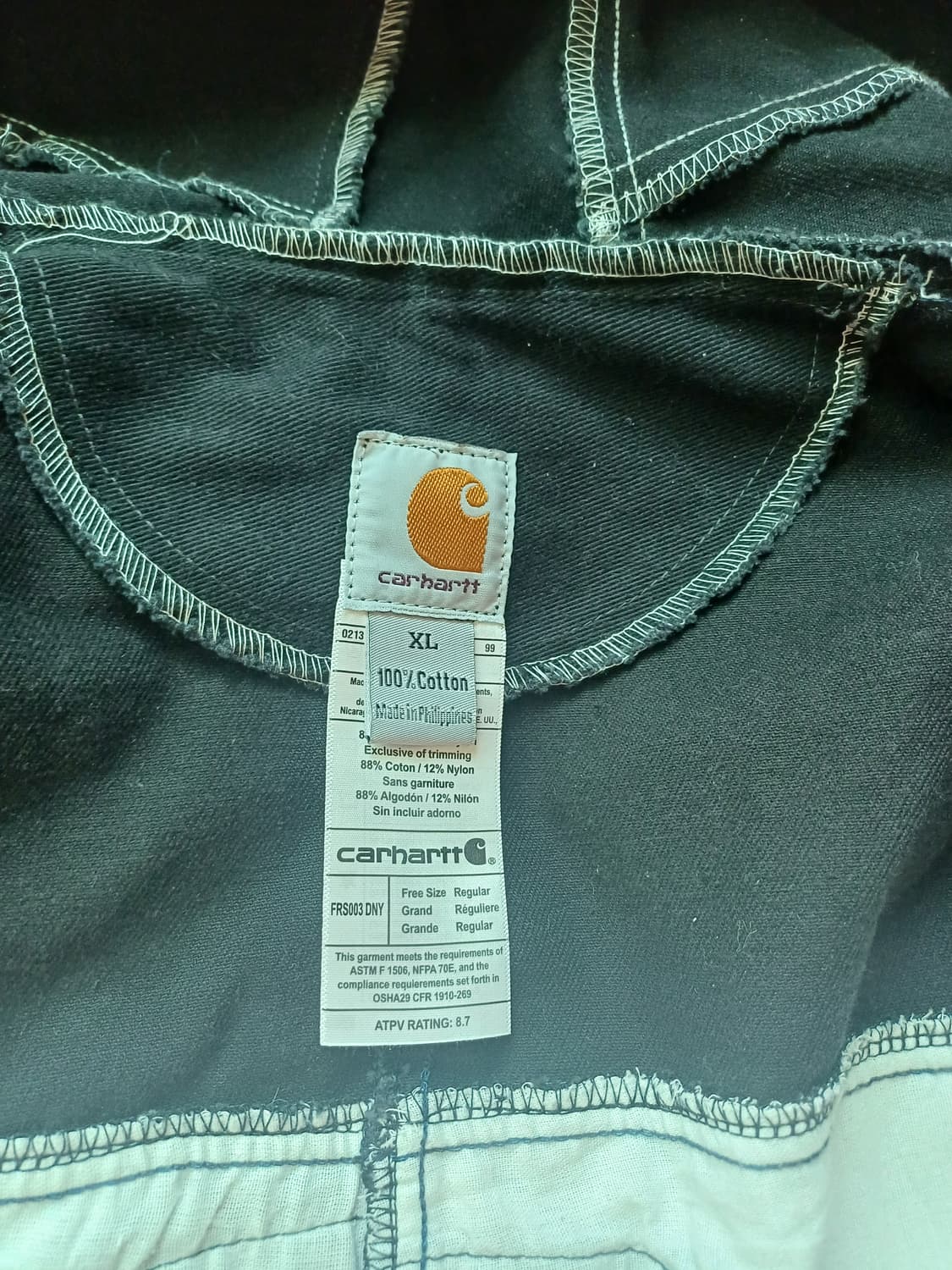 칼하트 후드집업 자켓 블랙xl 상품이미지4