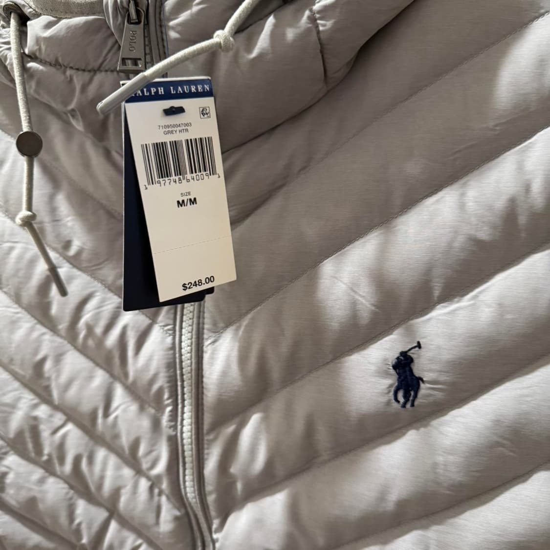 폴로 랄프 로렌 테라 후디드 경량 패딩 자켓 그레이 상품이미지2