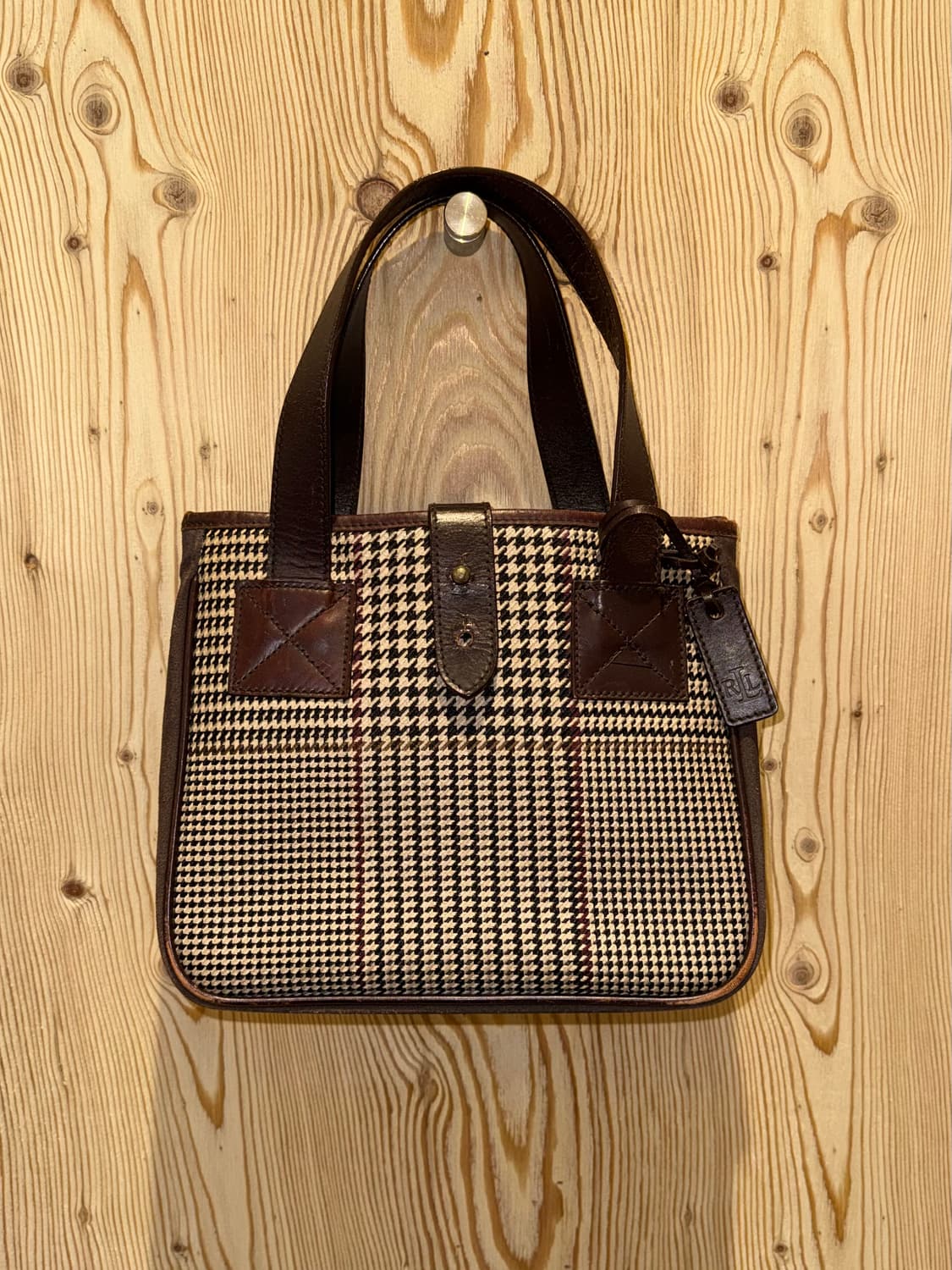 폴로 랄프로렌 하운드투스 스웨이드 사이드 토트백 상품이미지1