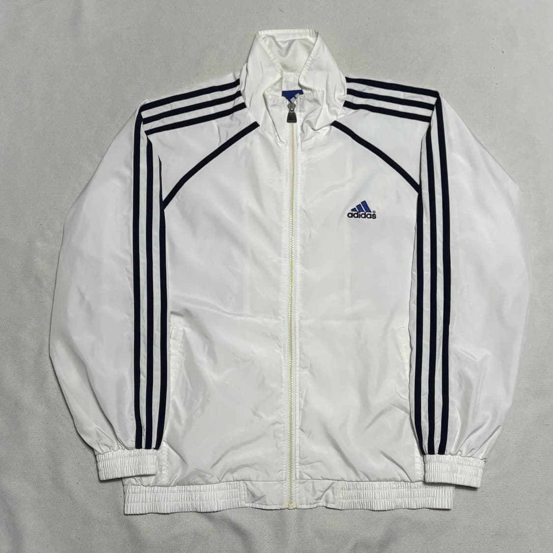 95 아디다스 네이비 삼선 화이트 바람막이 상품이미지2