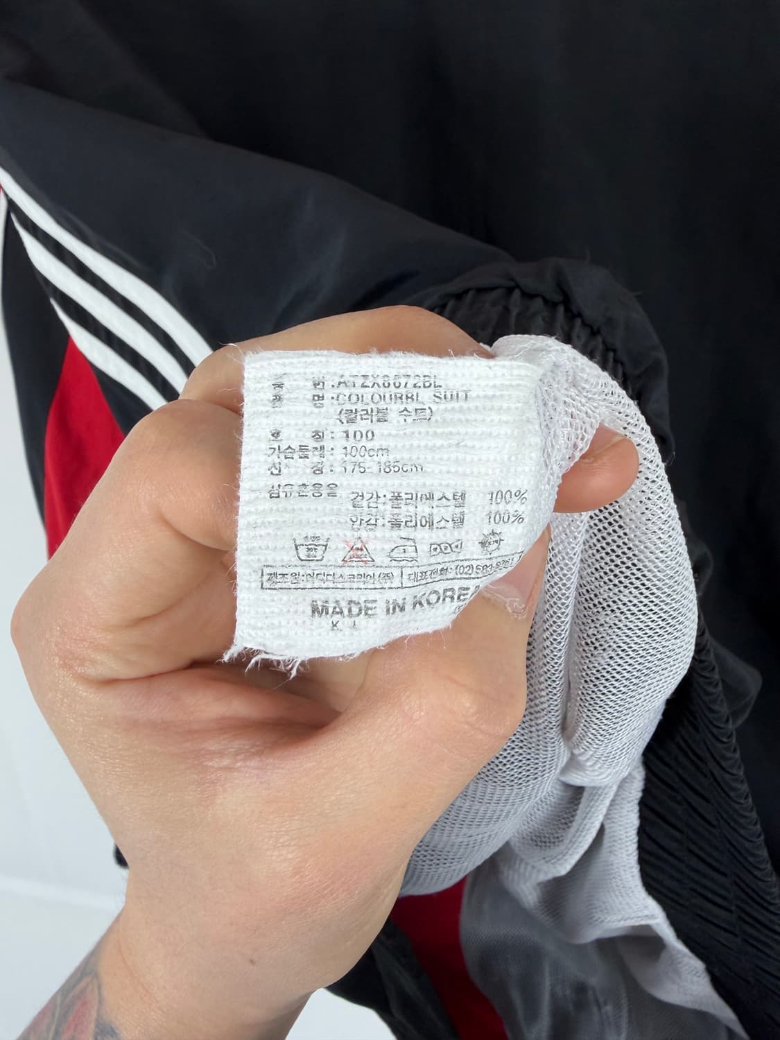 a149) 아디다스 90s 올드스쿨 배색 바람막이 상품이미지6